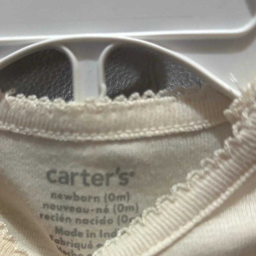Carter's Cream Newborn Bodysuit